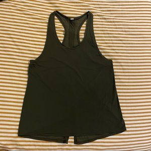 Lululemon athletic tank top olive green size small